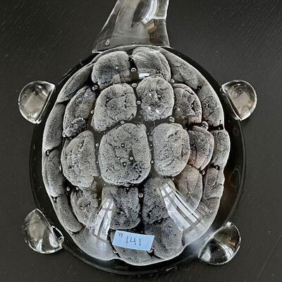 FM Konstglas Ronnely Sweden Studio Art Glass Turtle 