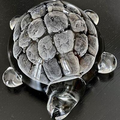 FM Konstglas Ronnely Sweden Studio Art Glass Turtle 