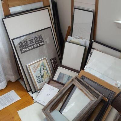 Lot of Picture frames and parts