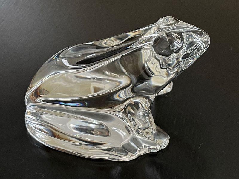 baccarat glass frog