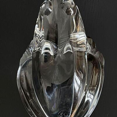 Baccarat Crystal Art Glass Frog Figurine 