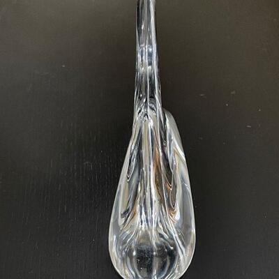 Baccarat Clear Glass Crystal Shark Fin