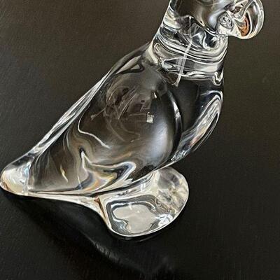 Baccarat Clear Crystal Parrot 