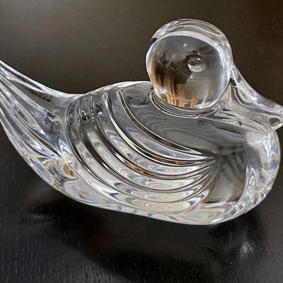 Waterford Crystal Glass Floating Duck