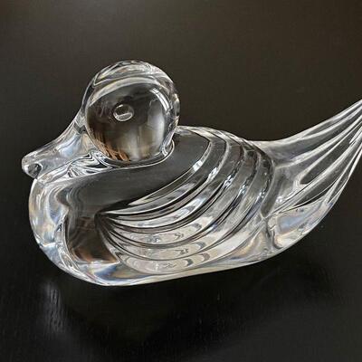 Waterford Crystal Glass Floating Duck