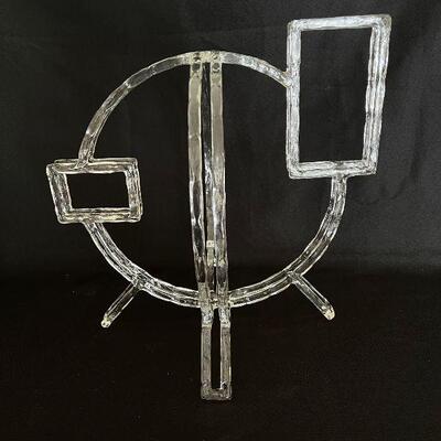 Mid Century Modern Ltd. Ed. Art Glass Sculpture Signed
