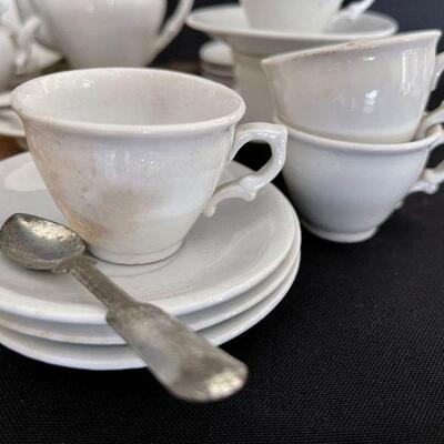 Antique 19th C. English Ironstone Childs Tea Set