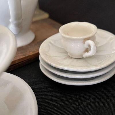 Antique 19th C. English Ironstone Childs Tea Set