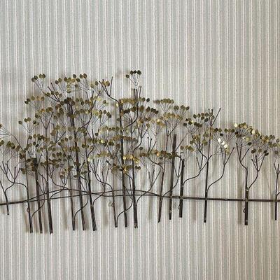 C Jere Mid Century Midern Aspen Tree Wall Art Sculpture