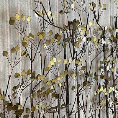 C Jere Mid Century Midern Aspen Tree Wall Art Sculpture