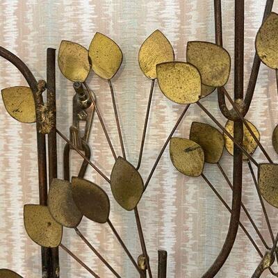 C Jere Mid Century Midern Aspen Tree Wall Art Sculpture