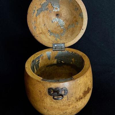 Antique Geroge III Fruitwood Tea Caddy