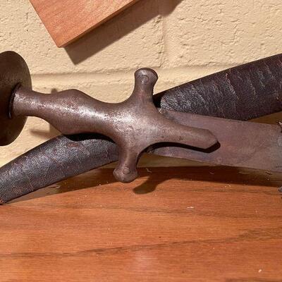 Pair Antique  19th C. Tulwar Battle Swords