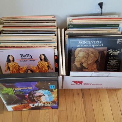 2 Boxes of Record Albums
