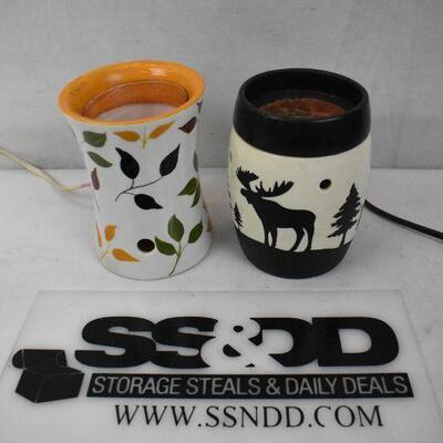 2 Wax Warmers: Salt City Fall Leaves & Scentsy Outdoor Themes. Both Work