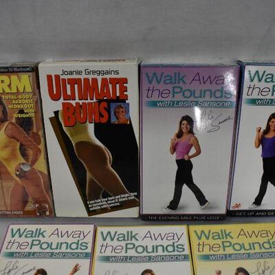 7 Workout Videos on VHS: The Firn, Ultimate Buns, and Walk Away the Pounds