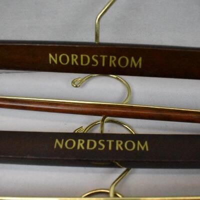 5 pc Nordstrom Wood & Metal Pant Hangers