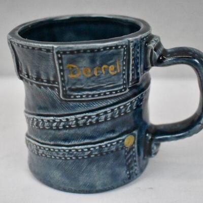 Ceramic Coffee Mug, Looks Like Blue Jeans