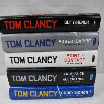 5 Hardcover Tom Clancy Books: Duty of Honor -to- Code of Honor