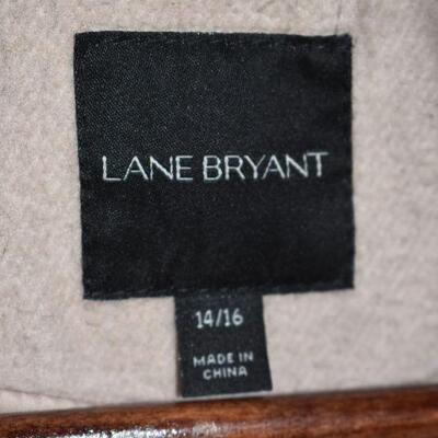 Lane Bryant Long Coat with Furry Hood. Needs Cleaning