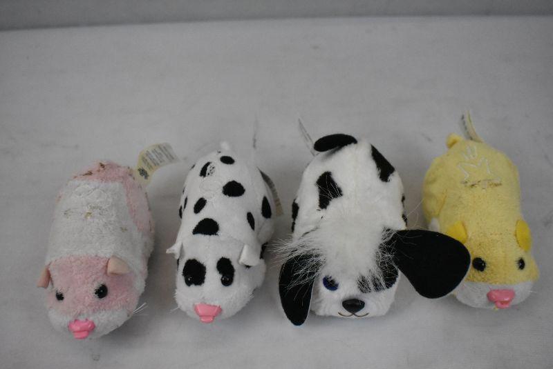 4 pc Zhu Zhu Pets Pig Cow Dog Mouse EstateSales