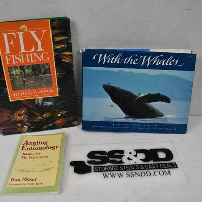3 Non-Fiction Books: Angling Entomology, With the Whales, Fly Fishing