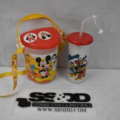 2 pc Disney: Popcorn Bucket & Drink Cup