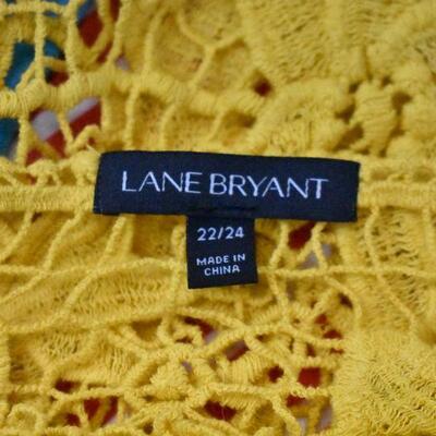4 pc Lane Bryant Women's Clothing: 3 Tops 22/24 1 Skirt 26/28
