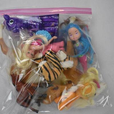 Gallon Bag of Small Toys, Mostly Horses