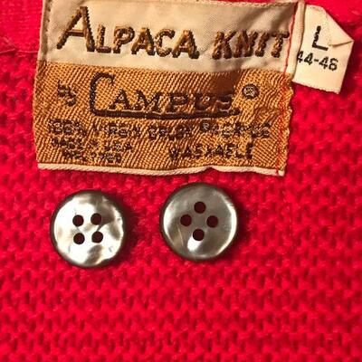 1950s Alpaca Knit   Cardigan sweater