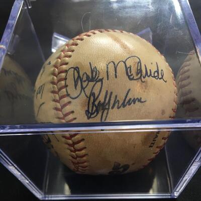 c.1970s PHILLIES Team Signed Game Ball with McGraw, McBride, Lerch and more...