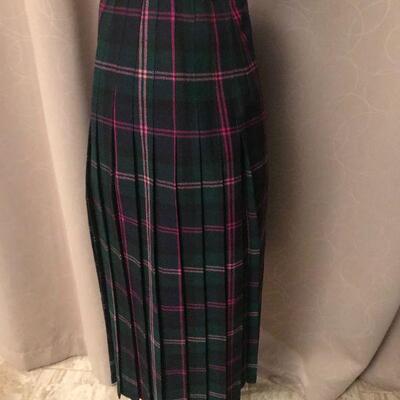 Rally Klad Vintage Wool Wraparound Skirt Scotland