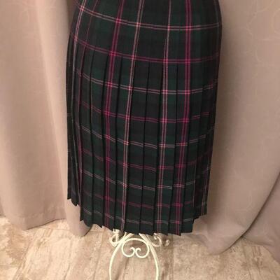 Rally Klad Vintage Wool Wraparound Skirt Scotland