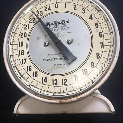 Vintage HANSON Model 2000 Utility Store Scale 9.5â€h. LOT 9
