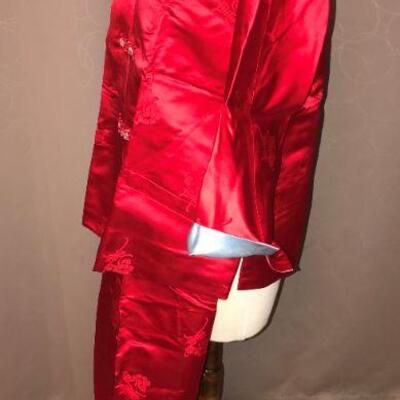 Gunn & Latchford  Amazing  Vintage Hong Kong SILK Pantsuit MINT condition NWT