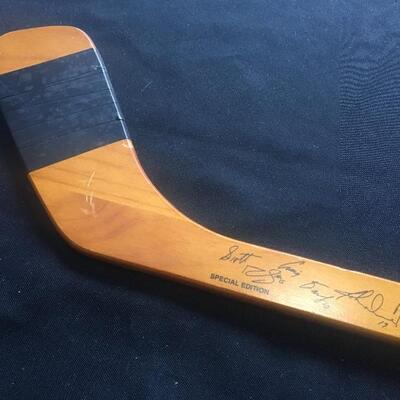 Collectible FLYERS NHL Coasters and Signed Commemorative Stick 24â€. LOT 12