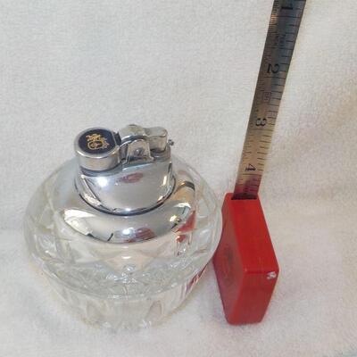 Lead Cut Glass lighter. 