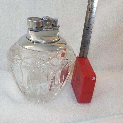 Lead Cut Glass lighter. 
