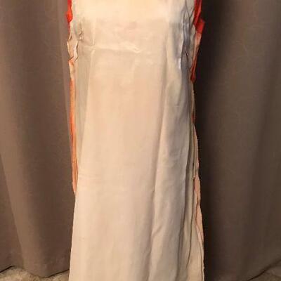 Unique - 1960s - Hand Painted Abstract - Made in Greece - Maxi Dress / Event Gown 