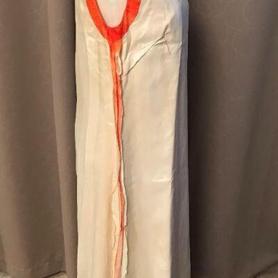 Unique - 1960s - Hand Painted Abstract - Made in Greece - Maxi Dress / Event Gown 