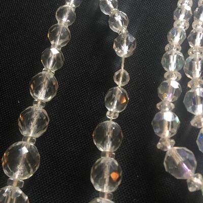 Vintage Glass Bead Necklace Set with Two 15â€ Strands. LOT 18