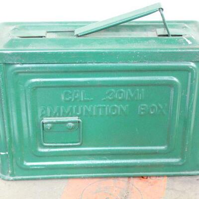 Lot 4 Vintage Ammo Can, Misc. Boxes