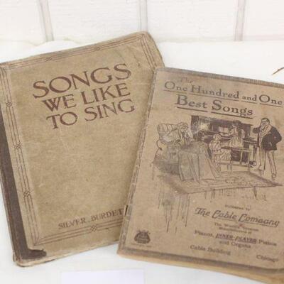 Lot 9 Old Song Books