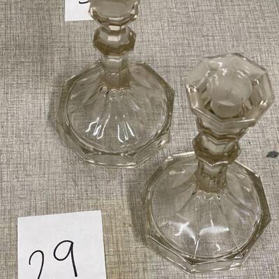Lot 29 Pair of Vintage Candle Sticks