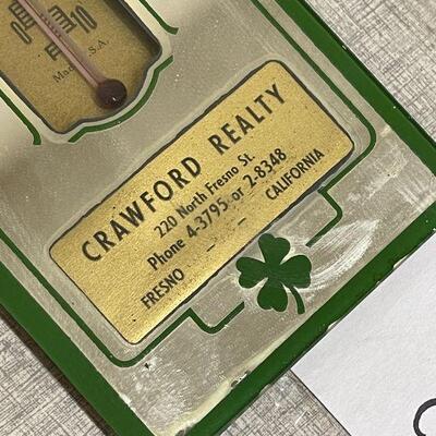 Lot 34 FRESNO Crawford Realty Advertising Thermometer