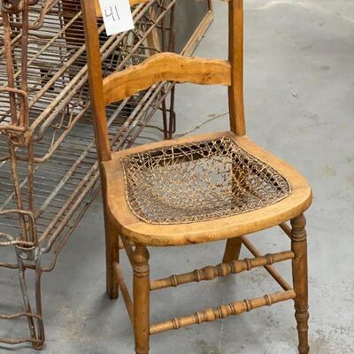 Lot 41 Antique Chair (Cane needs to be repaired)