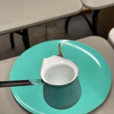Lot 52 Vintage Teal Serving Accessories 