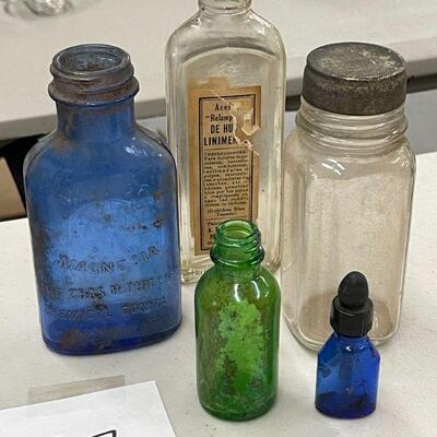 Lot 57 Old Medicine Glass Bottles