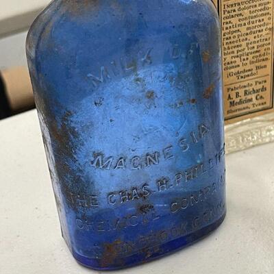 Lot 57 Old Medicine Glass Bottles