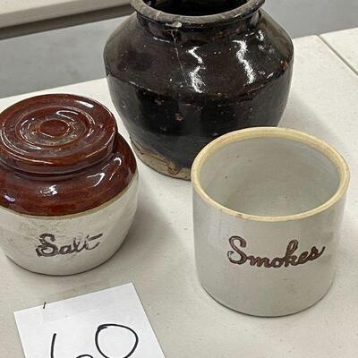 Lot 60 Smokes, Salt Pottery